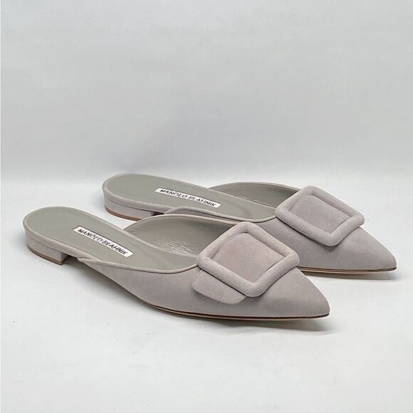 Manolo Blahnik  Maysale Suede Flats size 36 - Picture 3 of 11